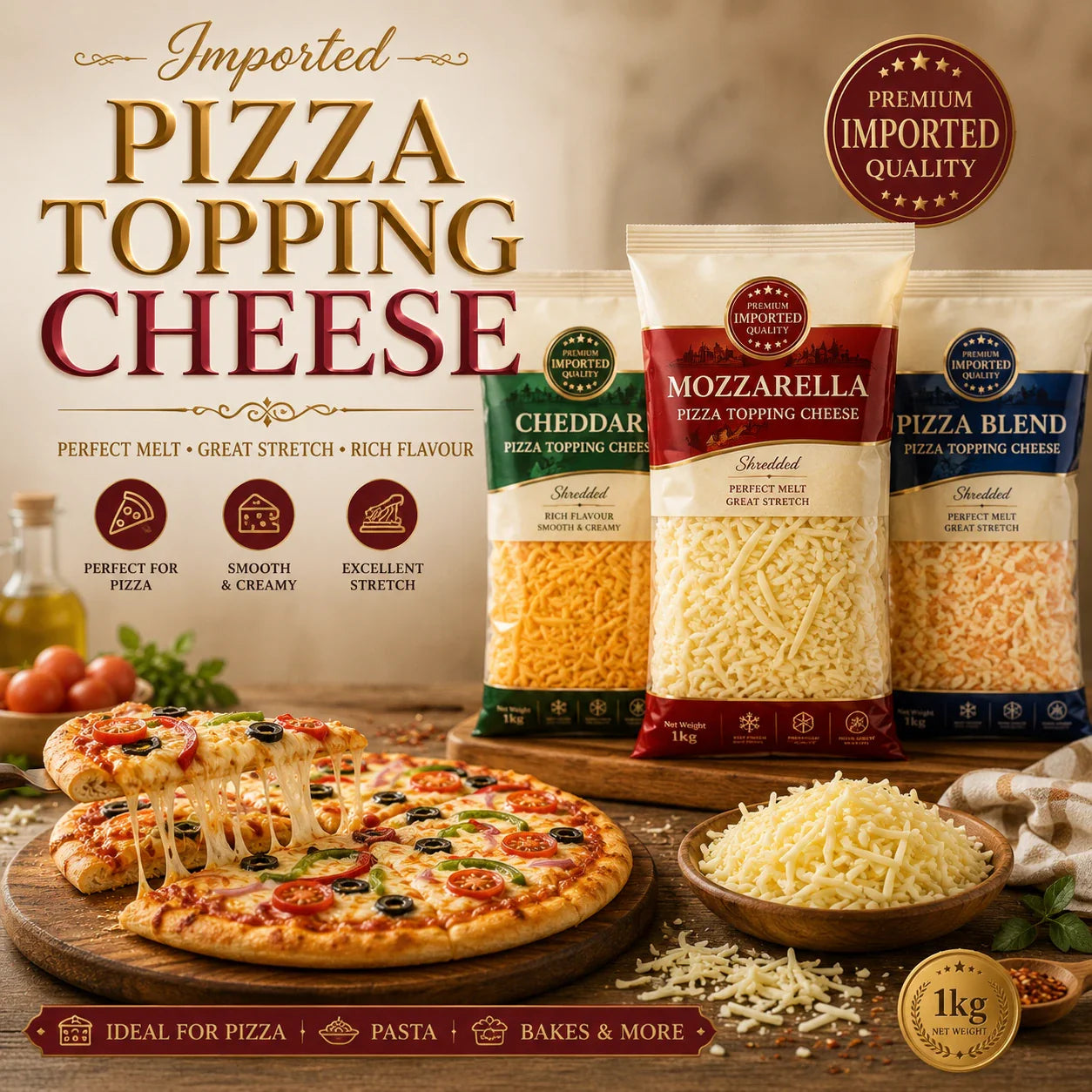 Pizza Topping Cheese ( Only Karachi )