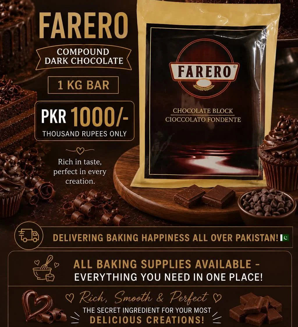 Dark Ferrero Chocolate 1KG | Premium Chocolate for Baking, Desserts & Bakery Use