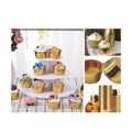Golden Foil Cupcake Liners Pack of 50Pcs | Premium Baking Cups for Cupcakes & Muffins