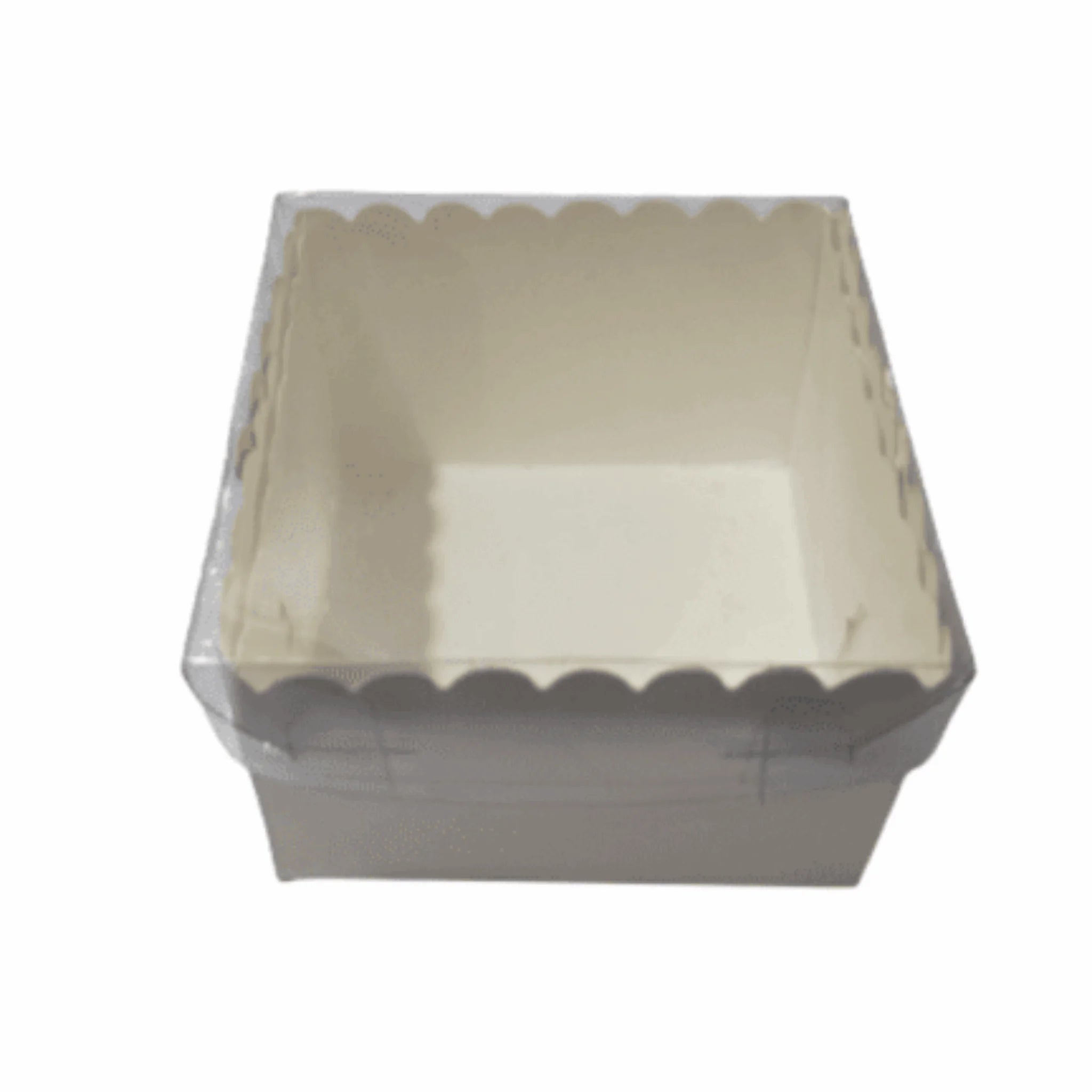 4x4x3 Inch Transparent Box for Brownie & Donut | Bakery Packaging Box