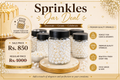 Sprinkles 100 Gram – Special Deal | Premium Edible Cake Decorating Sprinkles