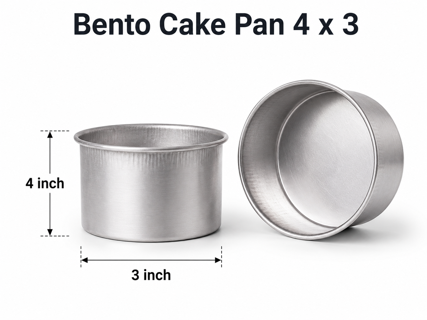 4x3 Inch Bento Cake Pan | Mini Cake Baking Pan