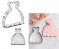 Princess Wedding Dress Steel Cutter | Fondant & Cookie Tool