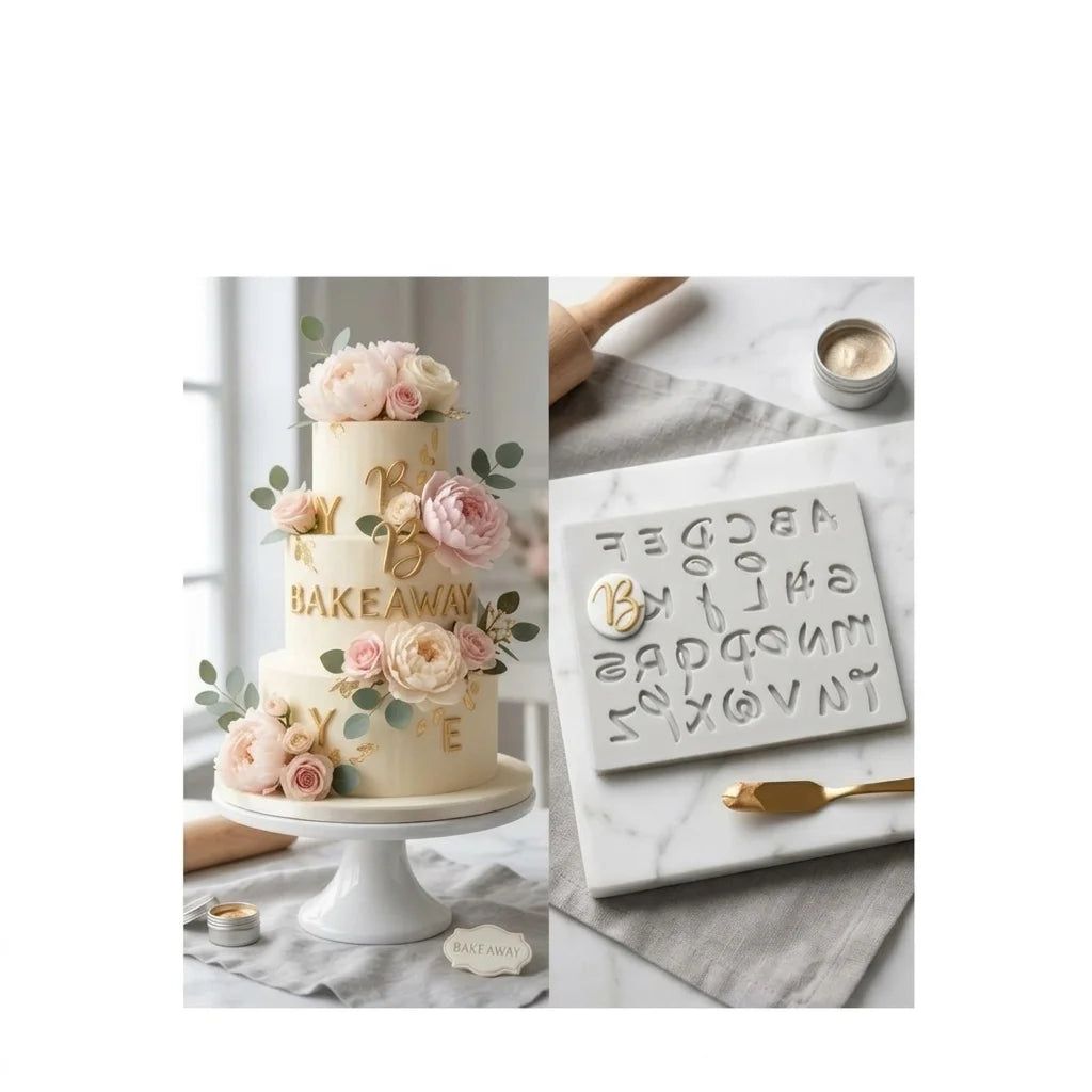 Stylish Mini Alphabet Silicone Mold | Cake, Soap & Resin Letter Craft Mold