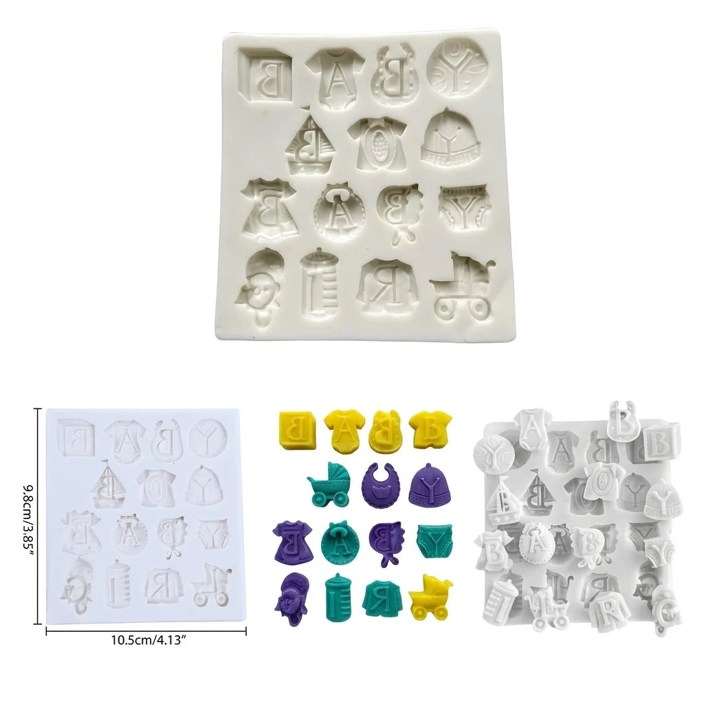 Baby Pacifier Silicone Soap Mold 2Pcs | DIY Soap, Candle & Resin Craft Mold