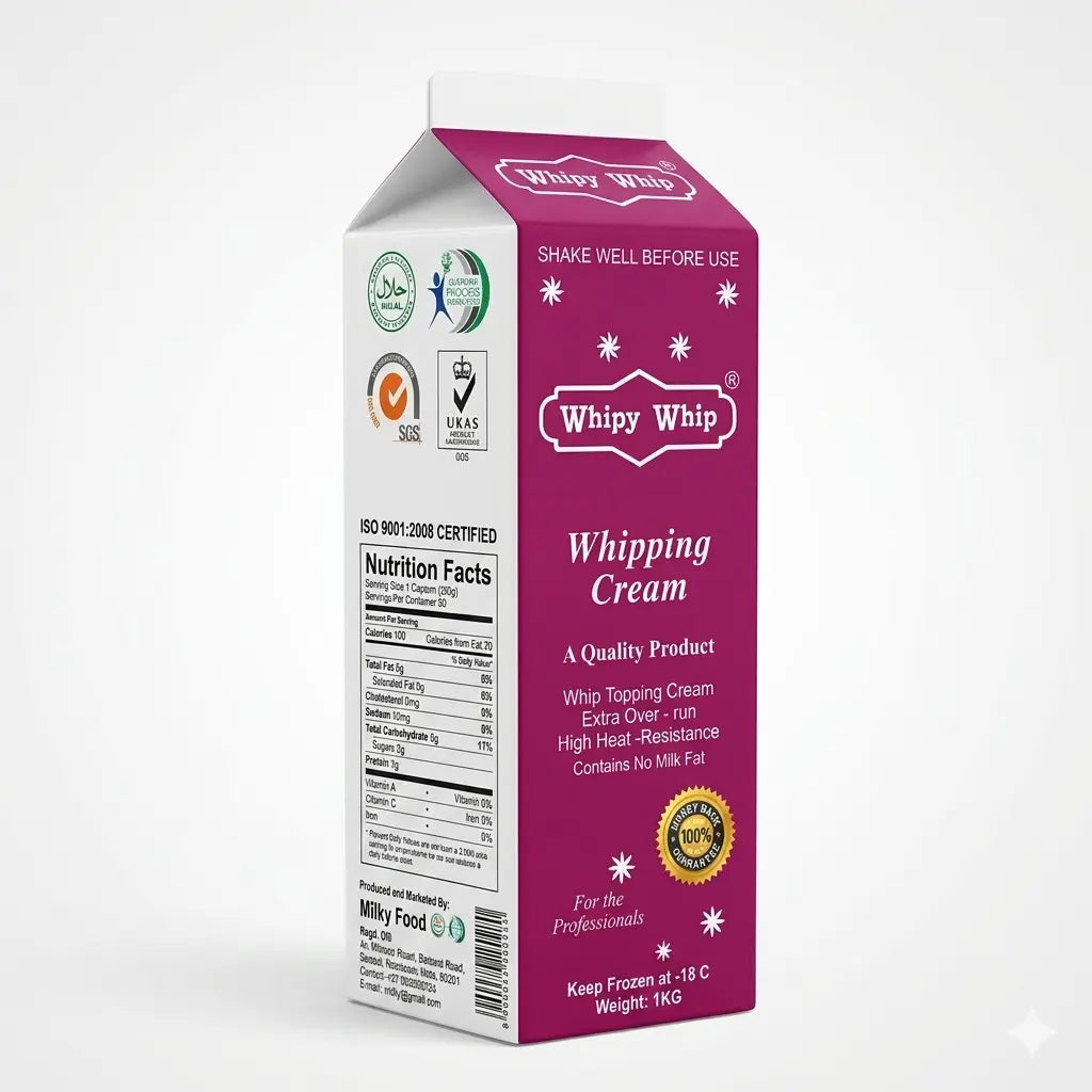 Whippy Whip 1KG Pack (Karachi Only) | Premium Whipping Cream for Cakes