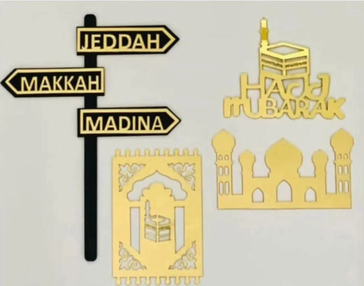Hajj Mubarak Topper Set