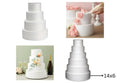 14x6 Round Cake Dummy Foam Base – White Polystyrene