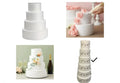 7x4 Round Cake Dummy Foam Base – White Polystyrene