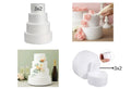 3x2 Round Cake Dummy Foam Base – White Polystyrene