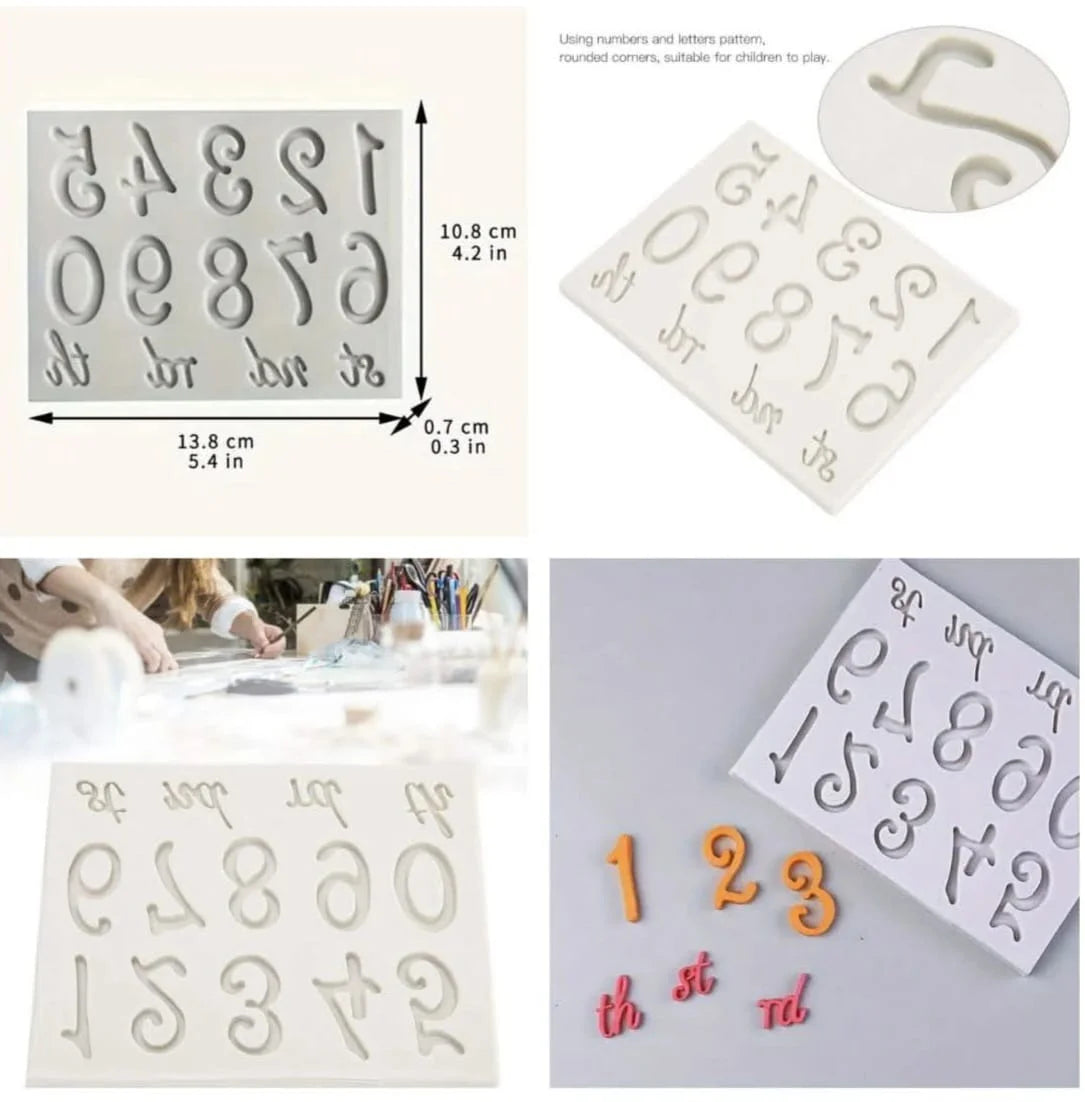 Number Silicone Fondant Mould – Cake Decorating Mold