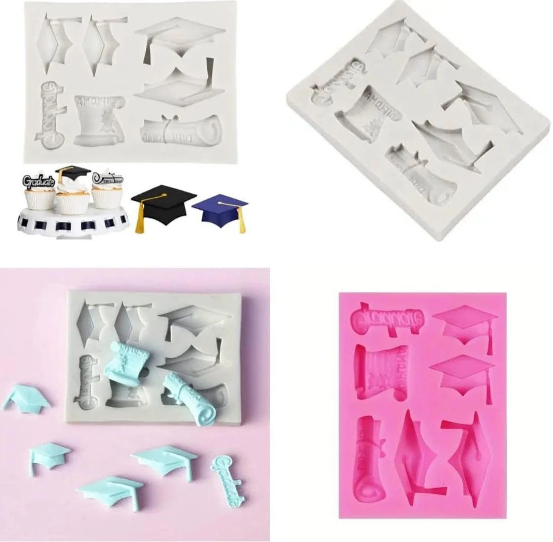Graduation Cap Silicone Fondant Mould – Cake Decorating Mold