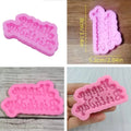 Happy Birthday Silicone Fondant Mould – Cake Decorating Mold