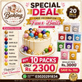 Premium Faux Balls for Cake Decoration – 20 Balls 10 Pack