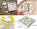 Moon & Cloud Silicone Fondant Mould