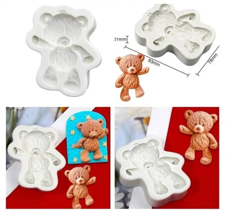 Teddy Bear Silicone Fondant Mould