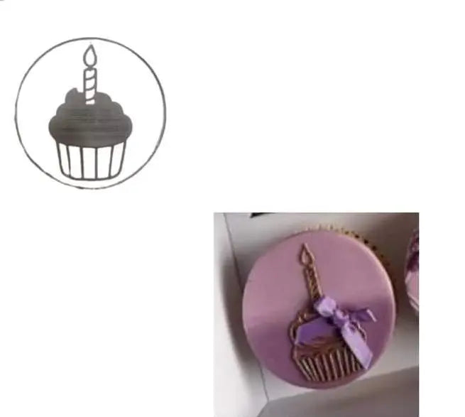 Cupcake Style Fondant Embosser – Fondant & Cookie Decorating Tool