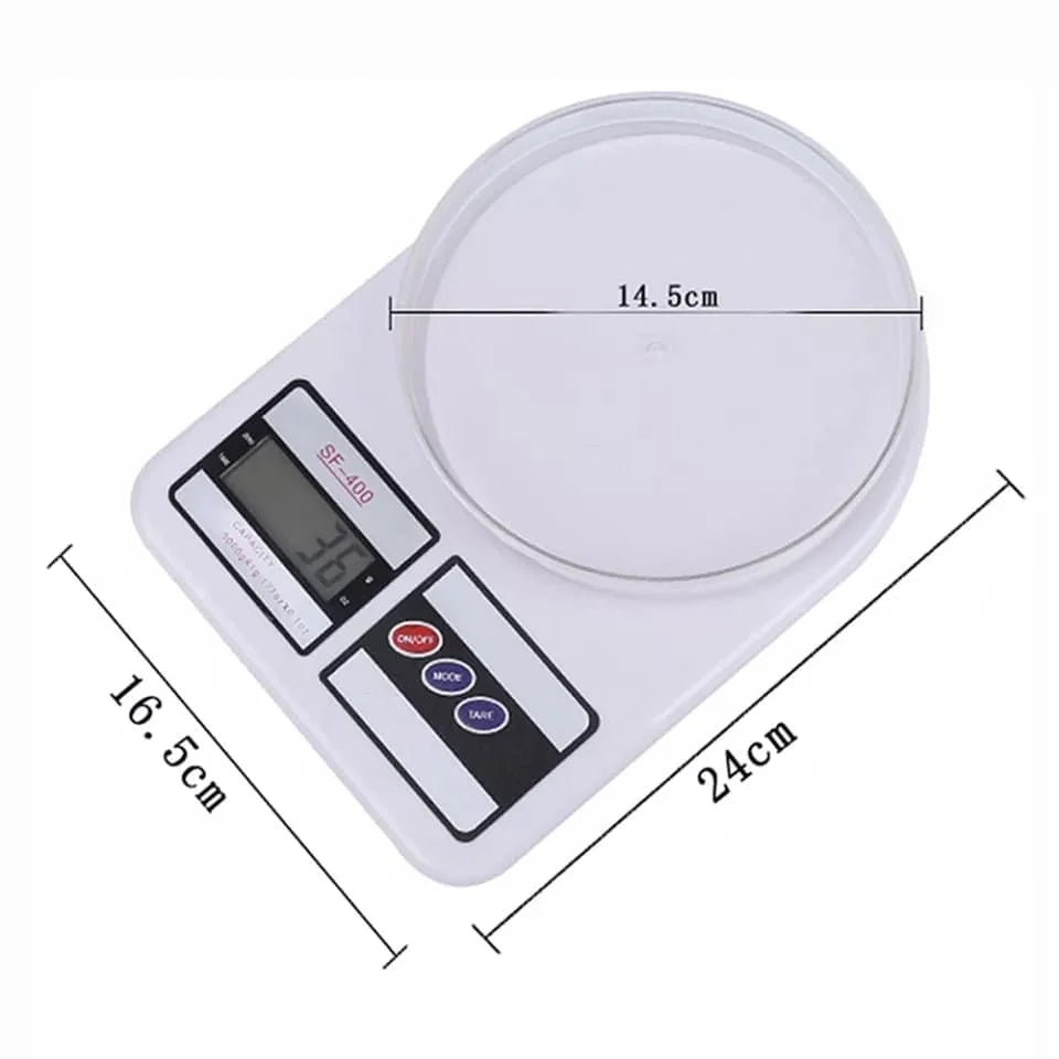 Kitchen Weight Scale 1g to 10kg | Digital Food & Baking Scale