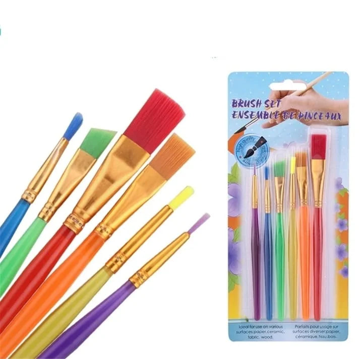 6 Pcs Artist Brushes Set | Cake Decorating, Painting & Craft Brushes