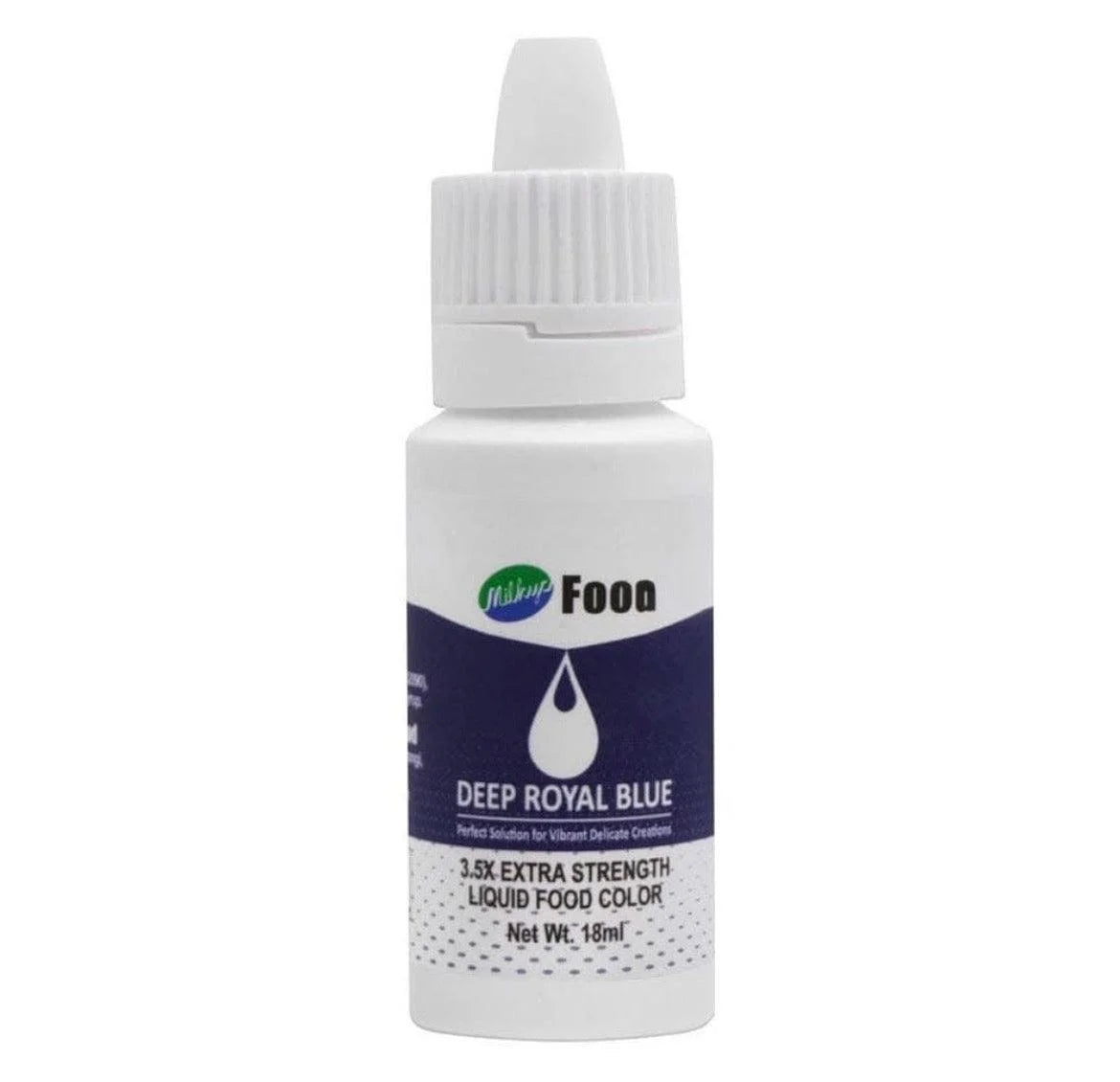 Milkyz Food Deep Royal Blue Liquid Food Colour 18ml | Cake Decorating Food Color
