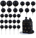 Black Colour Faux Ball Pack of 20 Balls | Decorative Craft & Floral Accessories
