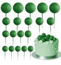 Green Colour Faux Ball Pack of 20 Balls | Decorative Craft & Floral Accessories