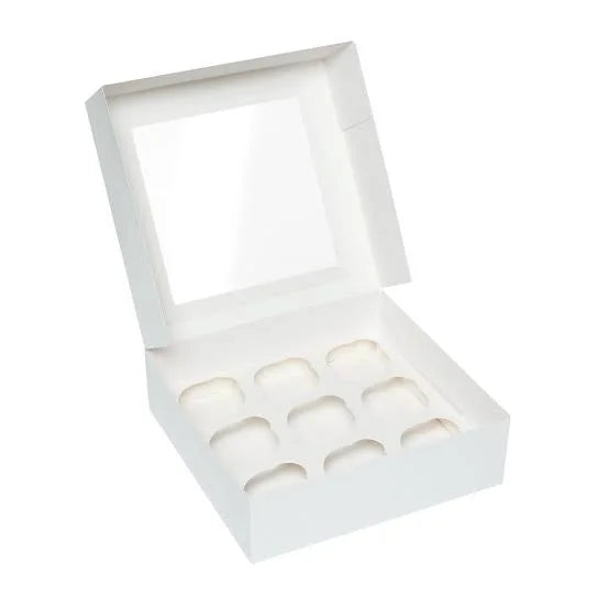 9 Cupcakes Box | Premium Cupcake Packaging Box for Bakery & Gift Presentation