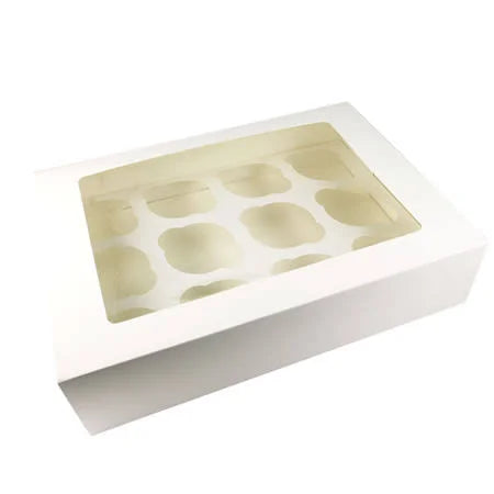 12 Cupcakes Box | Premium Cupcake Packaging Box for Bakery & Gift Presentation