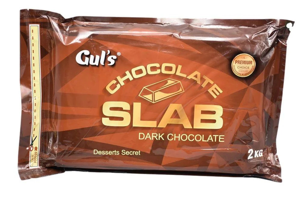 2kg Guls Premium Chocolate Slab | Baking Chocolate for Cakes, Desserts & Bakery
