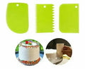 Cake Scraper 3 Pcs Set Title (SEO)  Cake Scraper 3 Pcs Set | Cake Smoother & Icing Decorating Tools