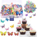 Edible Butterfly Cake Toppers 360 Pieces | Wafer Paper Cake Decorations