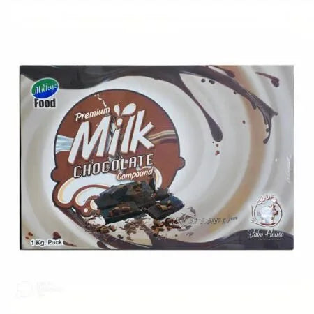 Milkyz Food Milk Chocolate 1kg | Premium Baking Chocolate for Cakes & Desserts