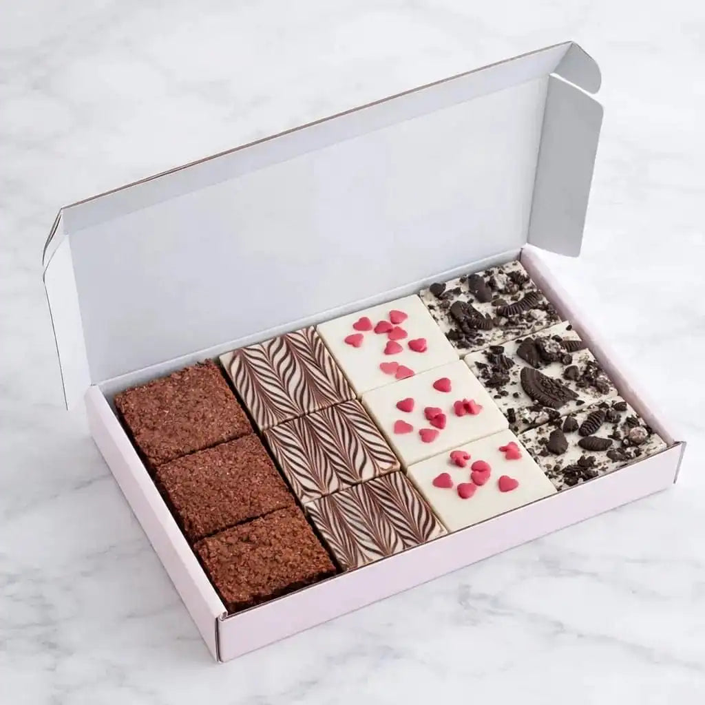 12 Brownies Box | Premium Brownie Packaging Box for Bakery & Gift Presentation