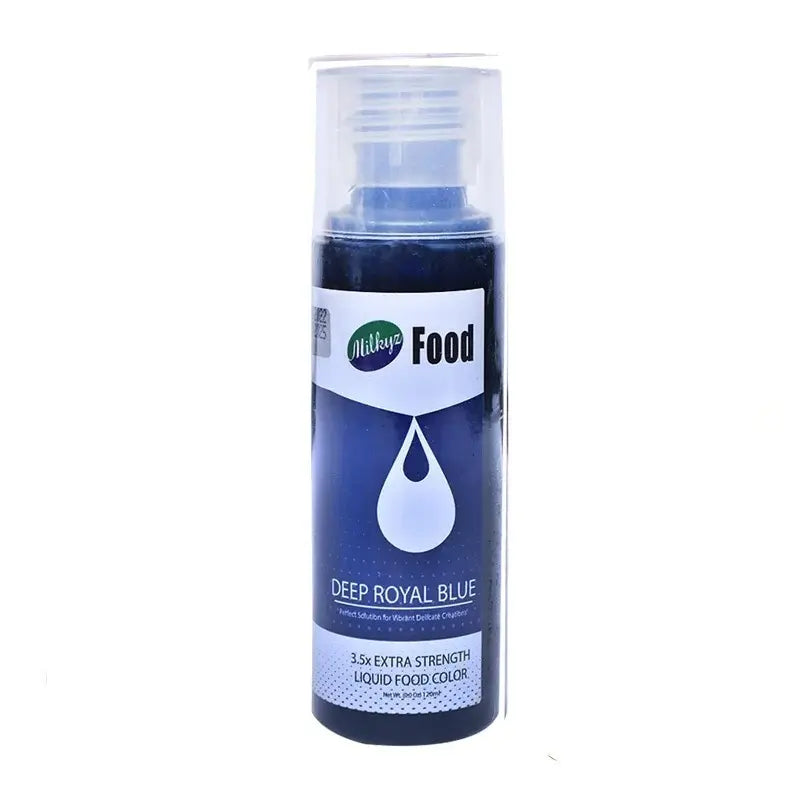 Deep Royal Blue Food Colour 120ML Bottle | Liquid Food Color for Cake Decorating