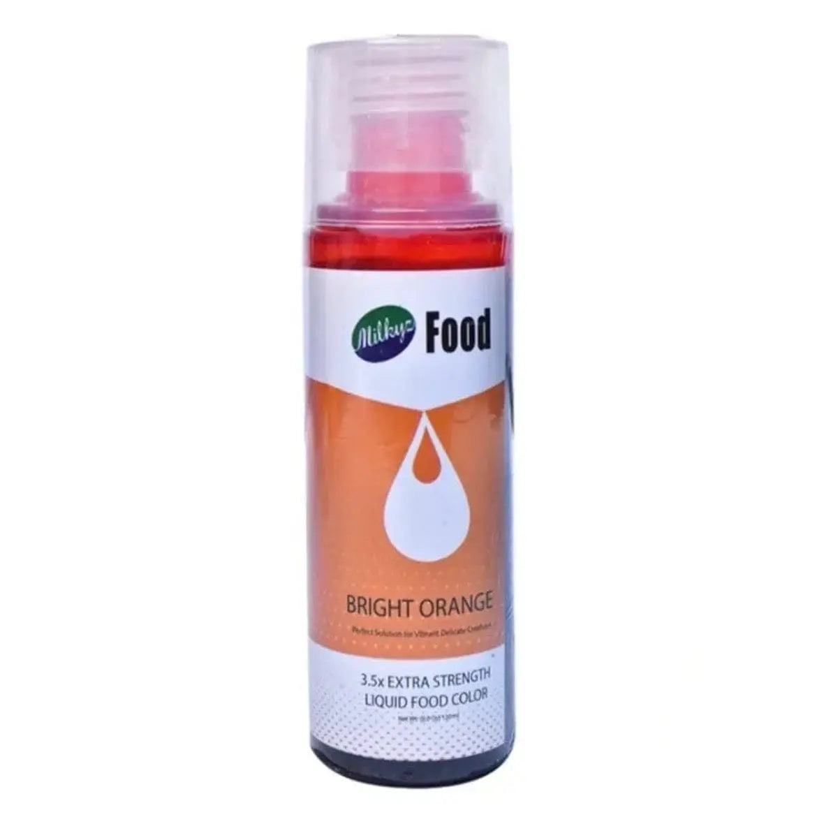 Bright Orange Food Colour 120ML Bottle | Liquid Food Color for Cake Decorating