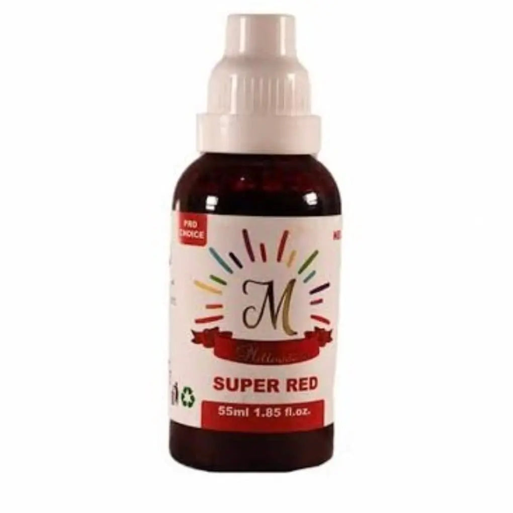 Millennium Super Red Liquid Food Colour 55ML | Liquid Food Color for Cake Decorating