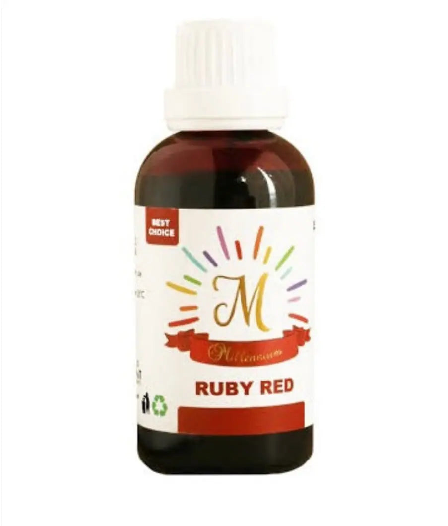 Millennium Ruby Red Liquid Food Colour 55ML | Liquid Food Color for Cake Decorating