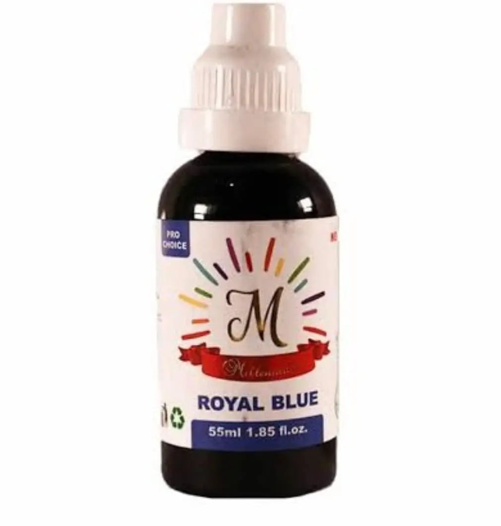 Millennium Royal Blue Liquid Food Colour 55ML | Liquid Food Color for Cake Decorating