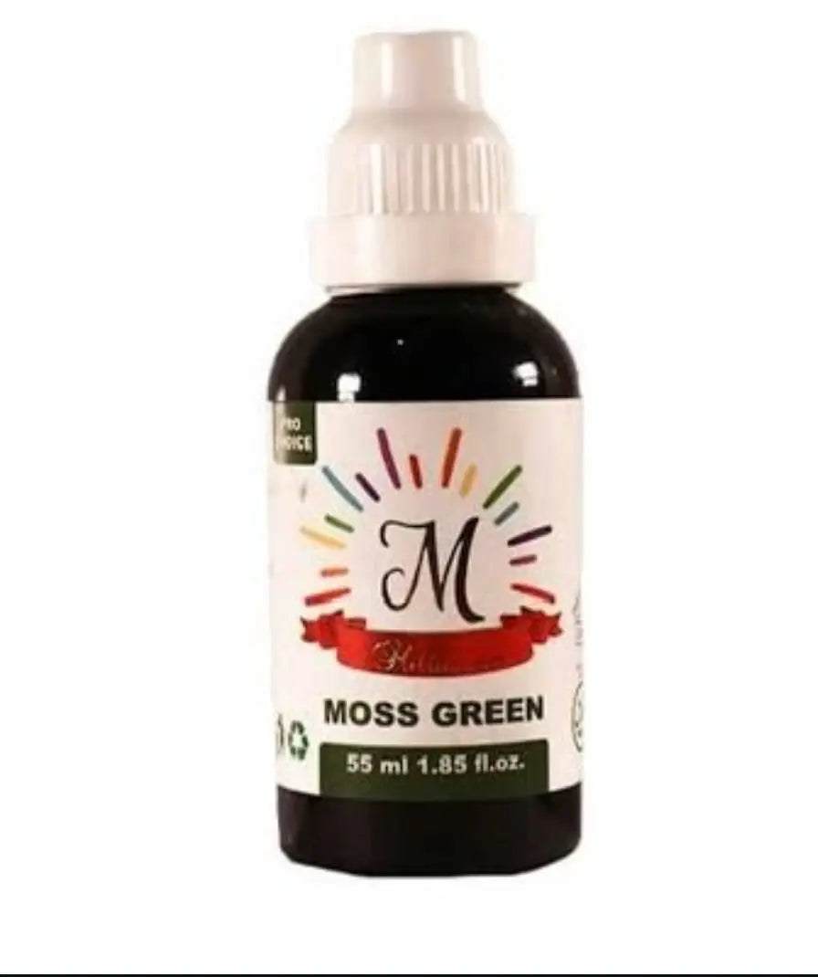 Millennium Moss Green Liquid Food Colour 55ML | Liquid Food Color for Cake Decorating