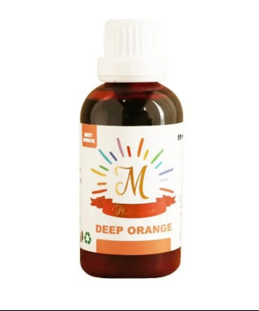 Millennium Deep Orange Liquid Food Colour 55ML | Liquid Food Color for Cake Decorating