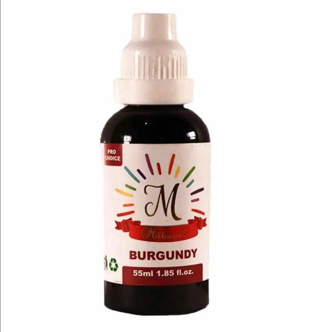 Millennium Burgundy Liquid Food Colour 55ML | Liquid Food Color for Cake Decorating