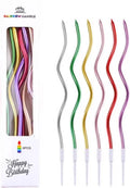 6 Pcs Multi Curve Candles for Birthday Cake Decoration