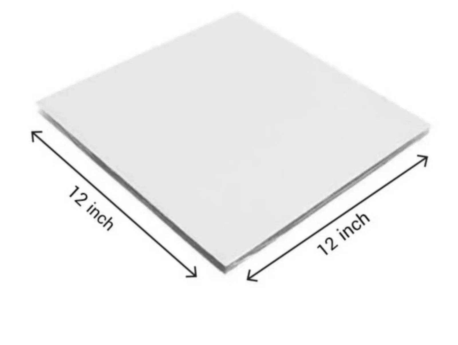 12 Inch White Square Cake Base for Cake Decoration