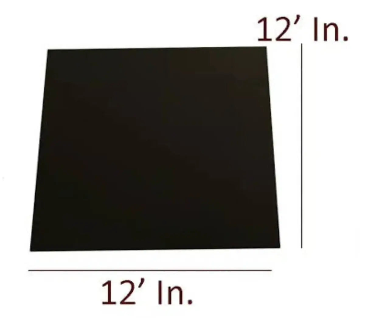 12 Inch Black Square Cake Base for Cake Decoration