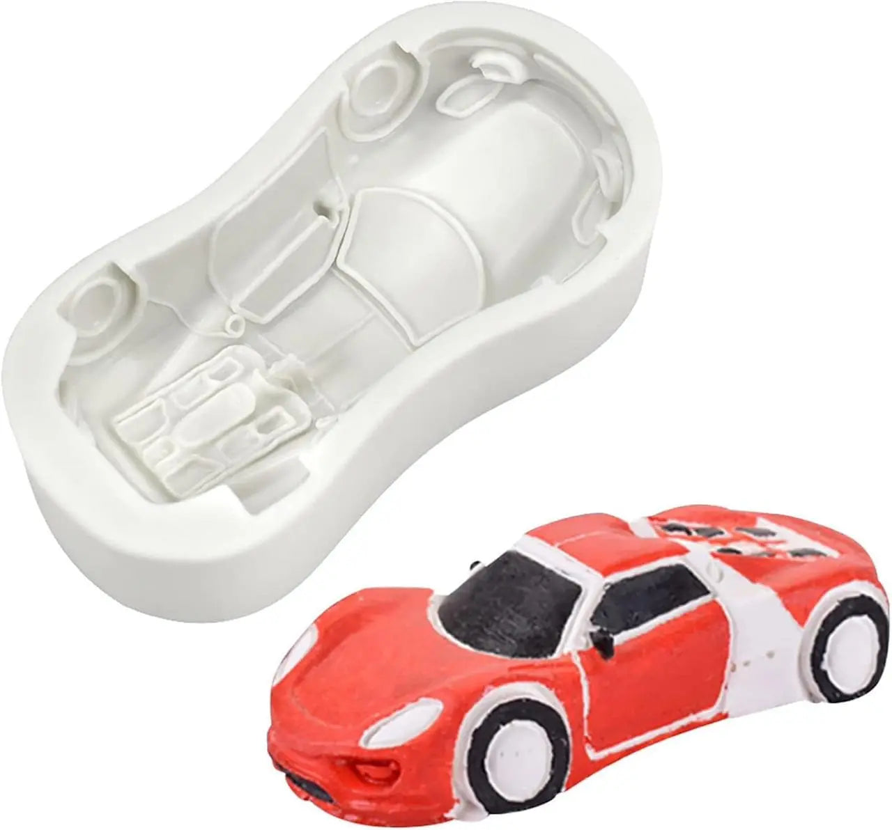 Car Shaped Silicone Fondant Mould for Cake Decorating