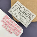Mini Alphabet & Number Silicone Mold for Fondant & Chocolate