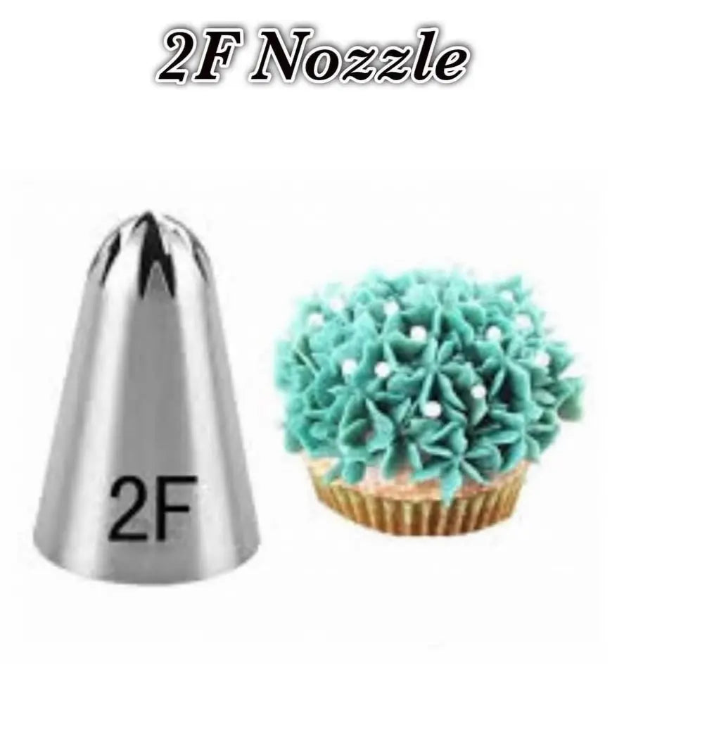 2F Nozzle for Cake Decorating & Cream Piping
