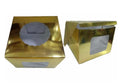 10×10×8 Golden Window Cake Box | Premium Cake Packaging Box with Clear Window