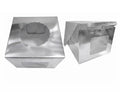 10×10×8 Silver Window Cake Box | Premium Cake Packaging Box with Clear Window