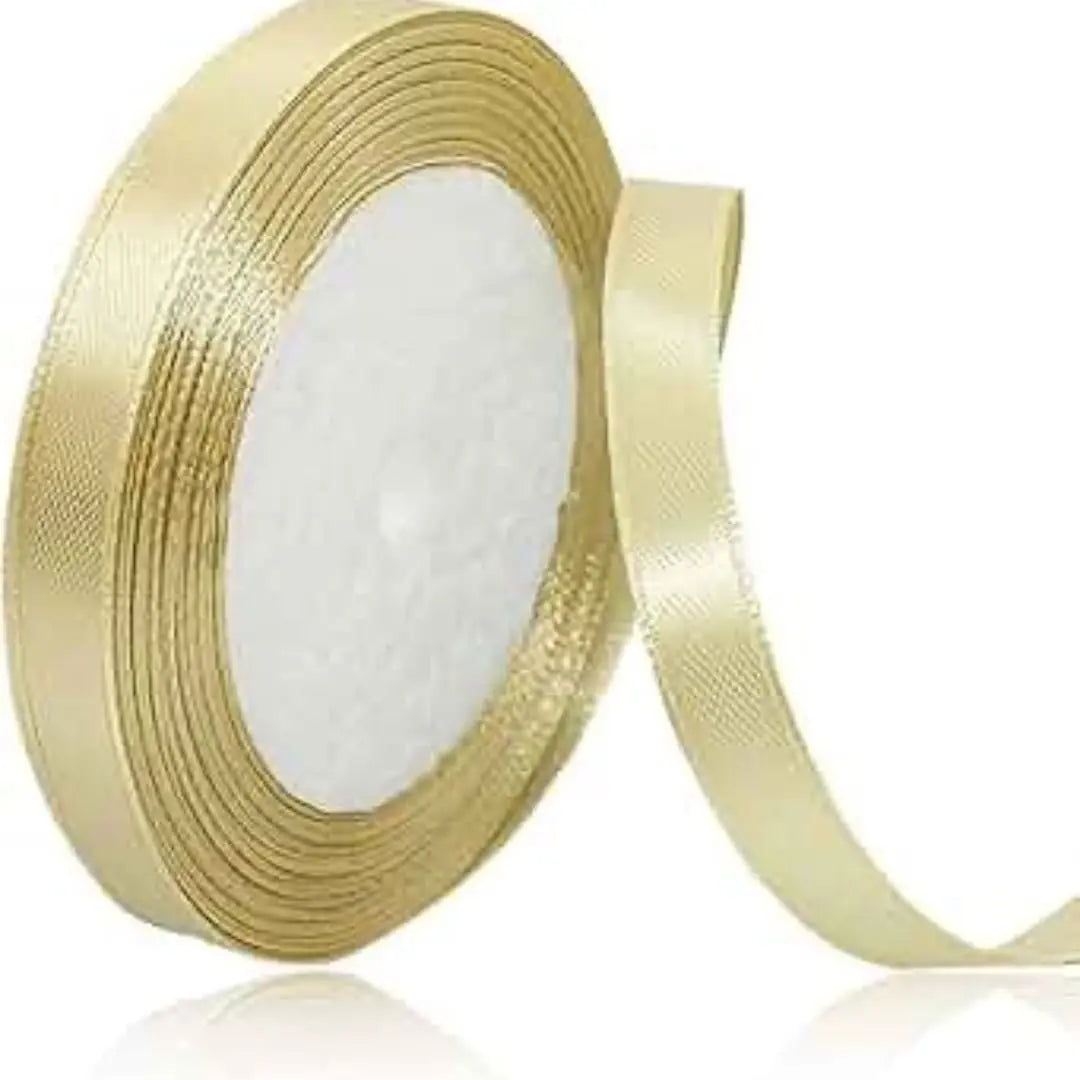 Golden Ribbon Half-Inch | Decorative Ribbon for Gift Wrapping & Crafts